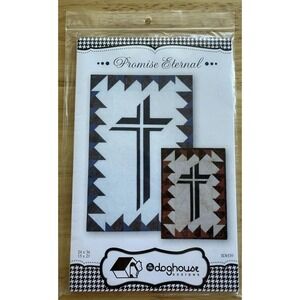 Promise Eternal Quilt Wall Hanging Two Sizes In The Doghouse Designs Cross UNCUT